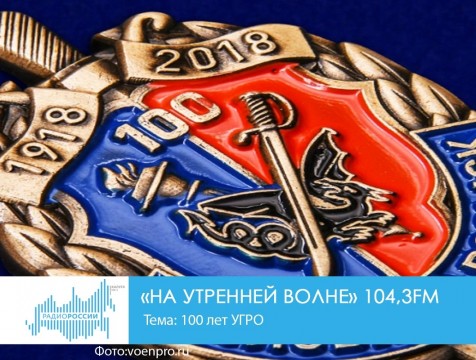 На утренней волне (05.10.2018) Тема: 100 лет УГРО
