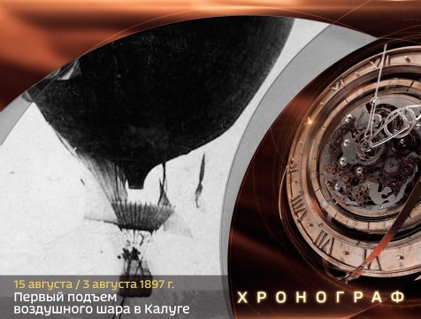 Хронограф. Первый подъем воздушного шара в Калуге