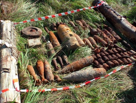 В Барятинском районе найдены снаряды времен Великой Отечественной войны