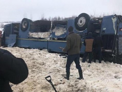 Автобус с детьми перевернулся в Бабынинском районе
