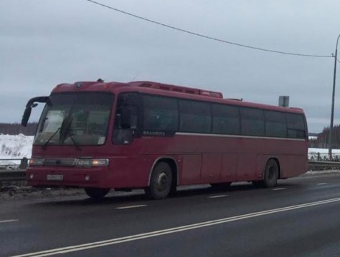 Водителя автобуса с признаками опьянения остановили сотрудники ГИБДД