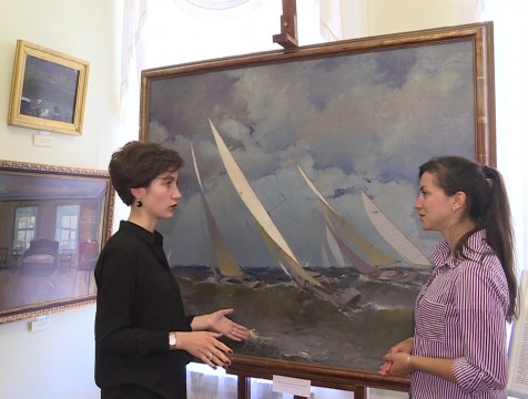 Картину советского мариниста Калныньша представили в музее изобразительных искусств