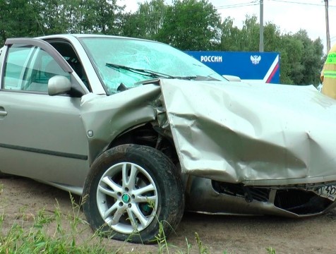 Пьяный водитель устроил ДТП на въезде в Обнинск