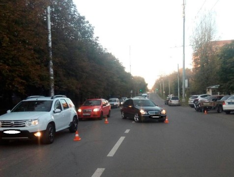 23-летняя мотоциклистка попала в ДТП в центре Калуги