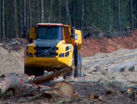 На строительстве Северного обхода Калуги продолжается перекладка коммуникаций