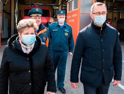 Владислав Шапша проконтролировал обстановку в Перемышльском районе