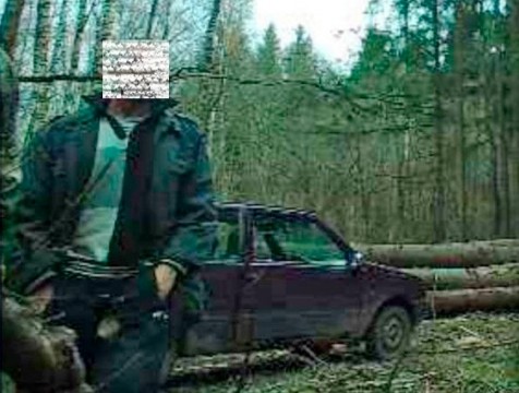 «Чёрный» лесоруб попался в фотоловушку