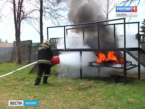 Учения руководящего состава пожарных частей региона прошли в Боровском районе