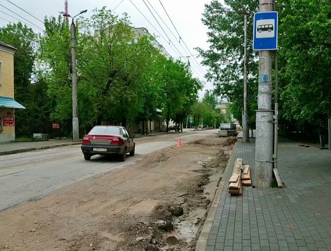 Непогода приостановила ход ремонта дорог в Калуге