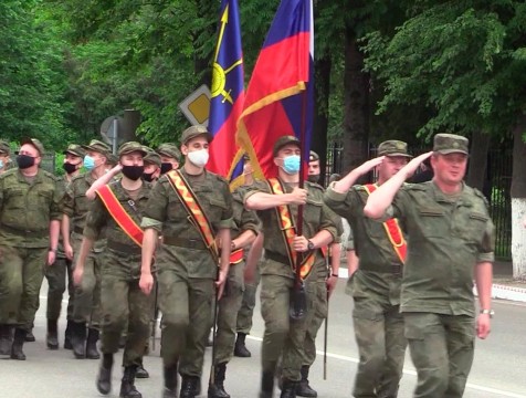 Козельские ракетчики провели репетицию военного парада