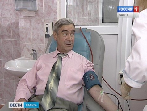 Житель Кондрова тысячный раз сдал кровь