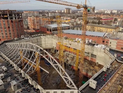 Темпы строительства Дворца спорта в Калуге будут ускорены