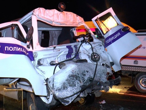 Полицейские пострадали в ДТП в Жуковском районе