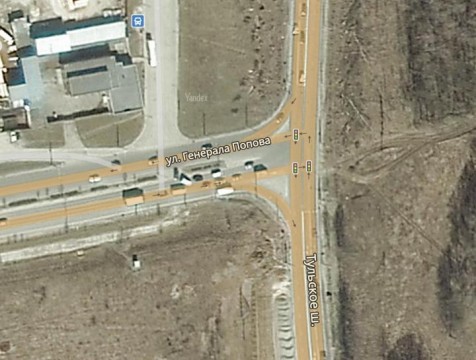 Перекрёсток на Правобережье назван самым опасным в Калуге