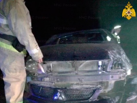 Иномарка вылетела в кювет в Юхновском районе