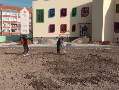 Кондровский детский сад на улице Пушкина готов уже на 70%