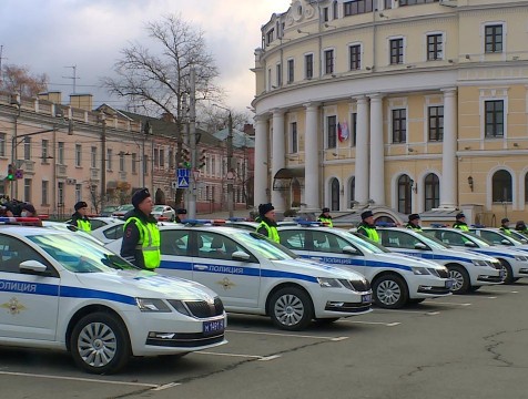 34 новых патрульных автомобиля получили сотрудники ГИБДД