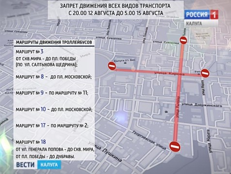 Улицу Кирова вновь перекроют на все выходные