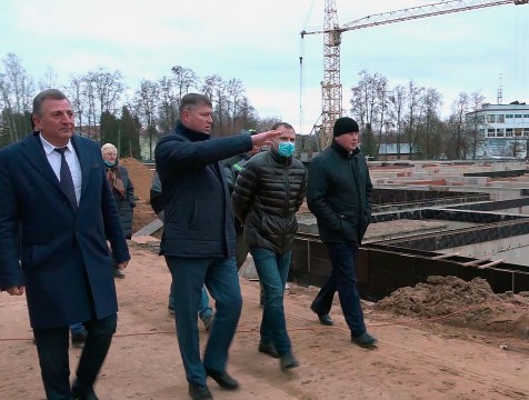 Количество рабочих на стройплощадке кондровской школы будет увеличено