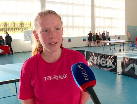 Александра Ищенко стала чемпионкой областного первенства по настольному теннису