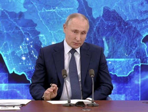 За 4 с половиной часа Владимир Путин ответил на 50 вопросов
