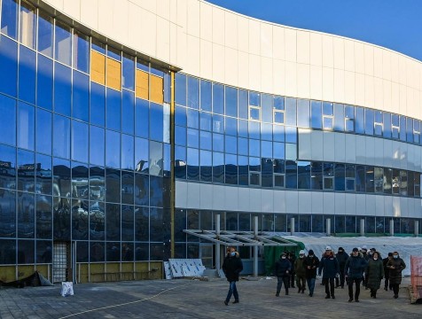 Сроки окончания строительства Дворца спорта изменили из-за пандемии