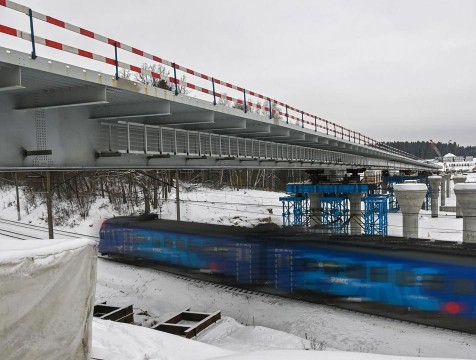 На Северном обходе завершили установку пролетов 312-метрового моста