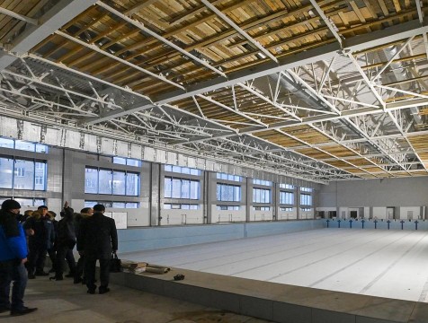 Строительство Дворца спорта продолжится в период новогодних праздников