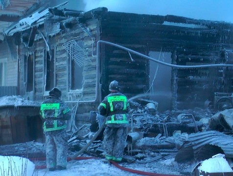 20 человек в селе Ворсине остались без жилья в результате пожара