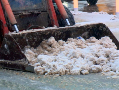 В ночь на 7 февраля улицу Дзержинского в Калуге будут расчищать от снега