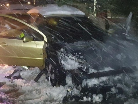 В Обнинске сгорел автомобиль