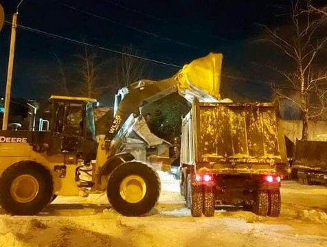 За сутки с улиц Калуги вывезено 9370 кубометров снега