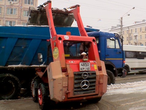 За неделю из Калуги убрано более снега, чем за ноябрь и декабрь прошлого года