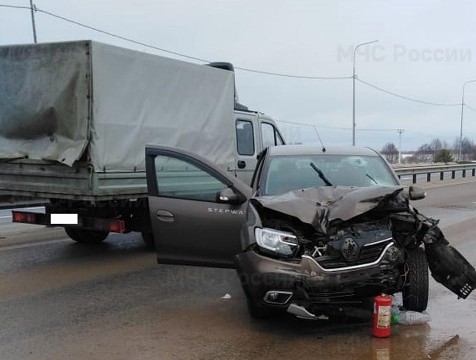 Водитель пострадал в ДТП на обходе Калуги