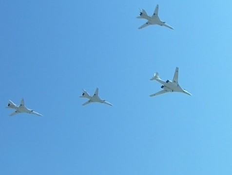 В небе над Калугой снова репетируют Парад Победы