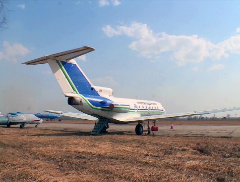 Восстановленный Як-40 пополнил парк техники аэродрома-музея Орешково