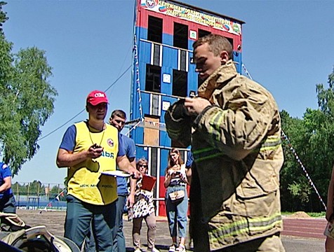 В Калуге выбирали лучшего пожарного