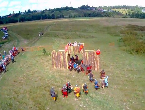 Козельск отметил День города большой реконструкцией событий 1238 года