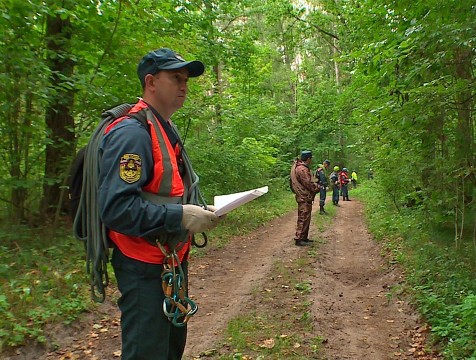 Спасатели провели в лесу под Калугой тренировку по поиску людей