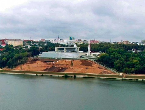 Склон у Музея космонавтики в Калуге благоустроят в октябре