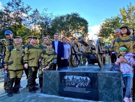 Копия пушки времен Отечественной войны появилась в Детчино