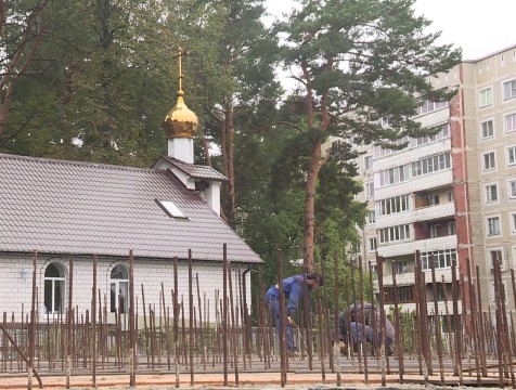 Строительство храма на Терепце идет полным ходом