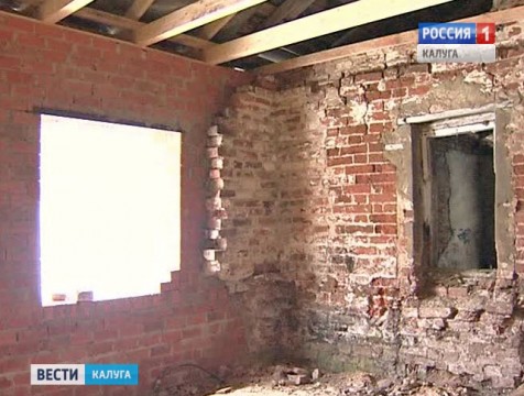 Восстановление храма в Полотняном Заводе возобновится уже на этой неделе