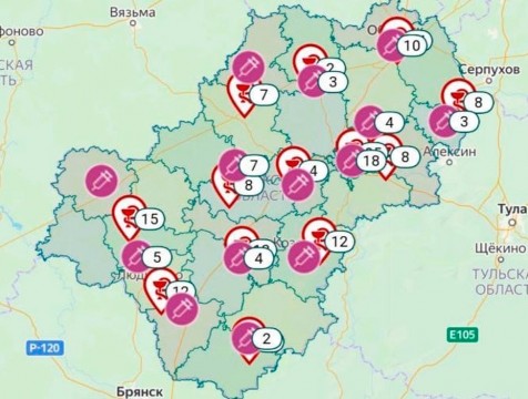 57 пунктов вакцинации развернуто в регионе