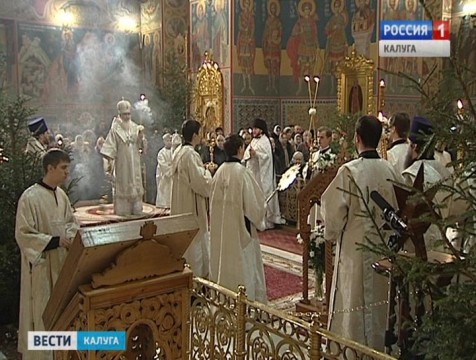 Христиане Калуги отмечают Рождество
