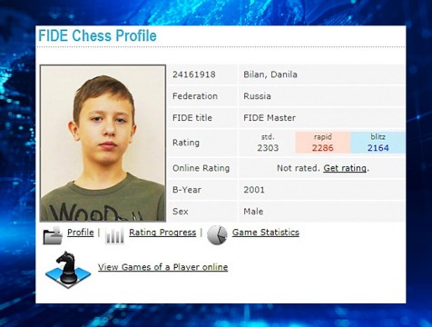 15-летний шахматист из Обнинска получил звание мастера ФИДЕ