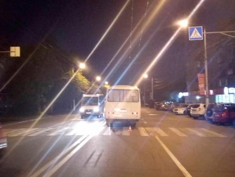 ПАЗик сбил женщину на пешеходном переходе